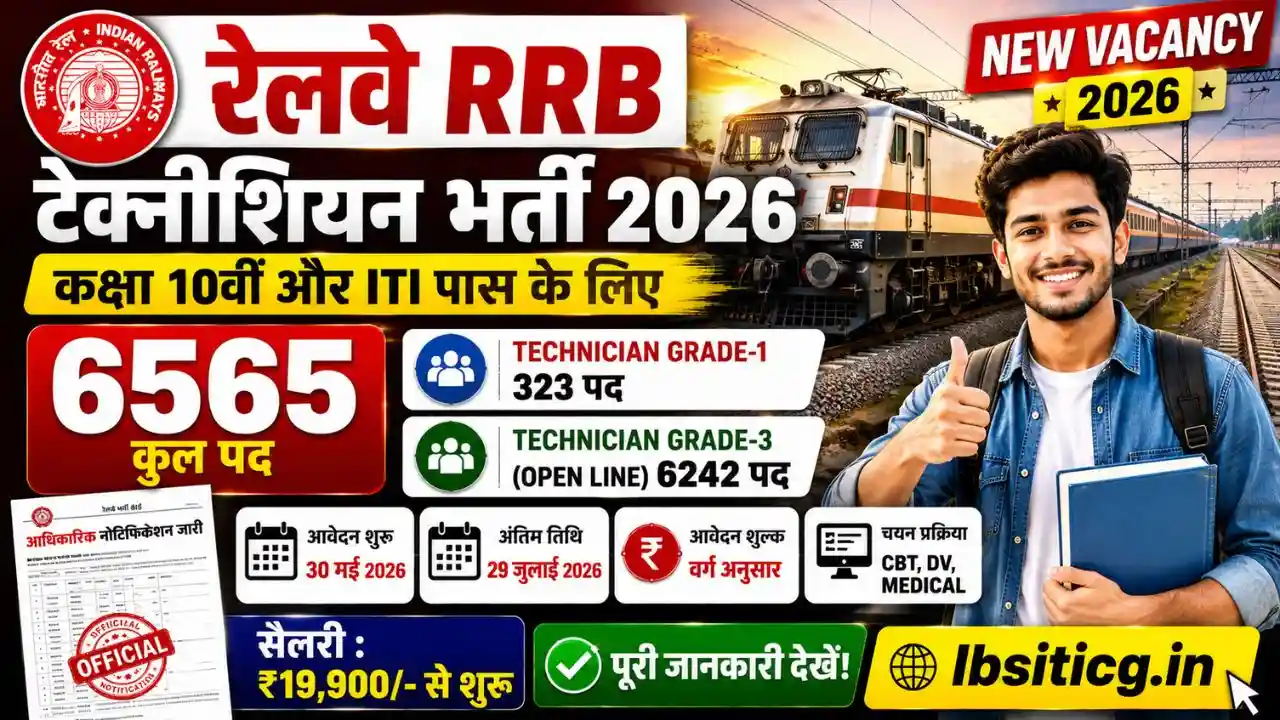 Railway RRB Technician Vacancy 2026